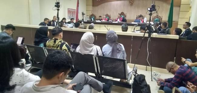 sidang lanjutan perkara suap/gratifikasi proyek di Dinas Pekerjaan Umum dan Penataan Ruang (PUPR) Provinsi Kalimantan Selatan (Kalsel), Kamis (2/5/2025) (SuarIndonesia/ZI