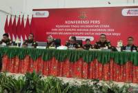 Foto Ilustrasi - Jajaran pejabat Kejaksaan Tinggi Kaltara kala menggelar konferensi pers perdana di kantornya terkait dugaan korupsi proyek pembangunan gedung BPSDM Provinsi Kaltara beberapa waktu lalu. (ANTARA/M Arfan)