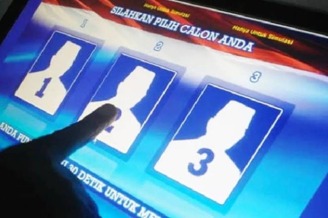 
Foto Ilustrasi - Sistem pemilihan e-voting. (Foto: ANTARA/HO-DPMK)