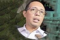 Kepala Kantor Komunikasi Kepresidenan Hasan Nasbi di kompleks Istana Kepresidenan Jakarta, Selasa (6/5/2025). (Foto: ANTARA/Livia Kristianti)