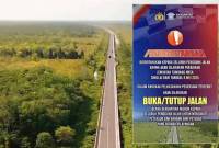 Pemberitahuan resmi adanya perawatan Jembatan Tumbang Nusa. (Foto: Istimewa/HO-Diskominfosantik Kalteng)