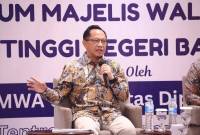 Mendagri Muhammad Tito Karnavian dalam acara Silaturahmi dan Rapat Kerja Forum MWA PTN-BH 2025 di Semarang, Jawa Tengah, Jumat (9/5/2025). (Foto: ANTARA/HO-Puspen Kemendagri)
