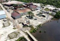 Foto udara aset tanah seluas 3,5 hektare milik PT Pelabuhan Indonesia atau Pelindo (Persero) Regional 3 Sub Regional Kalimantan yang digugat PT Kapuas Prima Coal Tbk., berlokasi di Pelabuhan Tanjung Kalap, Desa Bumiharjo, Kecamatan Kumai, Kabupaten Kotawaringin Barat, Kalimantan Tengah. beberapa waktu lalu. (ANTARA/HO-Humas Pelindo)