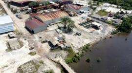 Foto udara aset tanah seluas 3,5 hektare milik PT Pelabuhan Indonesia atau Pelindo (Persero) Regional 3 Sub Regional Kalimantan yang digugat PT Kapuas Prima Coal Tbk., berlokasi di Pelabuhan Tanjung Kalap, Desa Bumiharjo, Kecamatan Kumai, Kabupaten Kotawaringin Barat, Kalimantan Tengah. beberapa waktu lalu. (ANTARA/HO-Humas Pelindo)