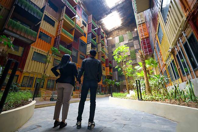 Qubika Boutique Hotel Nusantara berada di KIPP IKN, ibu kota Indonesia di Kecamatan Sepaku, Kabupeten Penajam Paser Utara, Provinsi Kalimantan Timur. (Foto: ANTARA/HO-dokumen Humas OIKN)