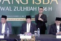 Konferensi Pers Penetapan 1 Zulhijah 1446 H/2025 M. (Tangkapan Layar Youtube)