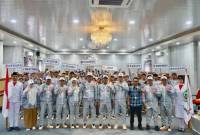  : Wabup Balangan dan atlet Balangan yang akan berlaga pada POPDA Kalsel 2025. Foto : MC Kab Balangan