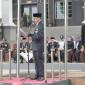 Ketua DPRD Kalsel saat menjadi inspektur apel peringatan Hari Lahir Pancasila di Halaman Kantor Gubernur Kalsel. Foto : MC Kalsel