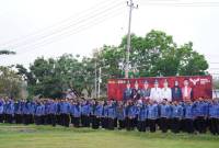 Upacara peringatan Hari Lahir Pancasila di Kabupaten Balangan. foto: MC Balangan