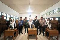 Peluncuran Program Makan Bergizi Gratis di SMP Negeri 1 Paringin. foto: MC Balangan