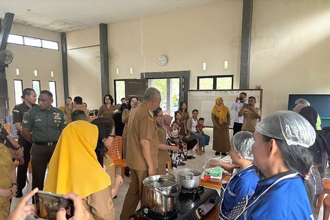 Mini lokakarya penurunan stunting di Kecamatan Ledo, Kabupaten Bengkayang, Senin (30/6/2025). (ANTARA/Narwati)