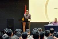 Ketua Mahkamah Agung Sunarto memberikan pembinaan kepada para hakim baru di Jakarta, Jumat (13/6/2025). (Foto: ANTARA/Fianda S Rassat)