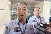 Kepala DLH Kalteng Joni Harta dan Kepala DPMPTSP Kalteng Sutoyo di Palangka Raya, Rabu (25/6/2025). (ANTARA/M Arif Hidayat)