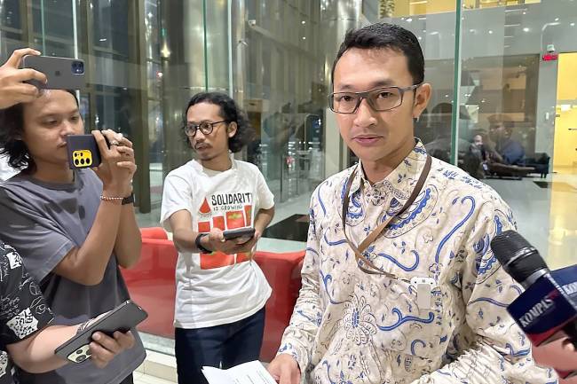 Juru Bicara Komisi Pemberantasan Korupsi Budi Prasetyo saat memberikan keterangan pers di Gedung Merah Putih KPK, Jakarta, Jumat (20/6/2025). (Foto: ANTARA/Rio Feisal)