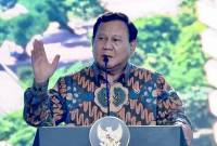 Presiden RI Prabowo Subianto berpidato saat acara peresmian Kawasan Ekonomi Khusus (KEK) Kesehatan Sanur dan Bali International Hospital (BIH) di Kota Denpasar, Bali, Rabu (25/6/2025). (ANTARA/HO-BPMI Setpres)