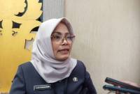 Kepala Dinas PUPR Kota Banjarmasin, Suri Sudarmadiyah saat diwawancara sejumlah awak media di Sekretariat DPRD Kota Banjarmasin