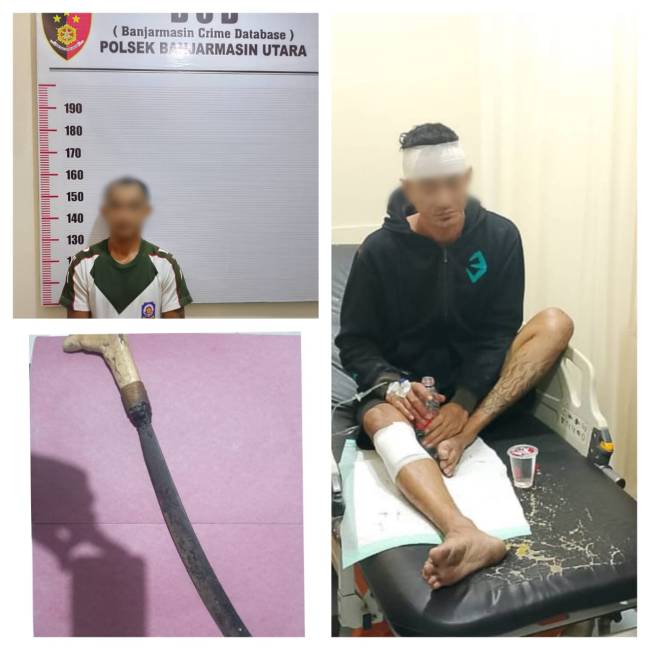 Pelaku Wahyudin alias Wahyu (37) (kiri) dan korban Beni Anwar alias Beben (37). (SuarIndonesia/DO)