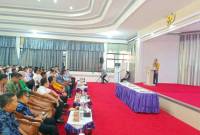 NOTA KESEPAHAMAN - Staf Ahli Akhmad Zaid pada penandatanganan MoU dengan Kejari dan Bank Kalsel dalam membangun tata kelola desa yang bersih dan transparan.