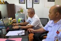 Kepala Dinas Pemberdayaan Masyarakat dan Desa (PMD) Provinsi Kalsel, Faried Fakhmansyah didampingi Kepala Dinas Koperasi dan UKM Kalsel, Gusti Yanuar Noor Rifai (SuarIndonesia/Adv)