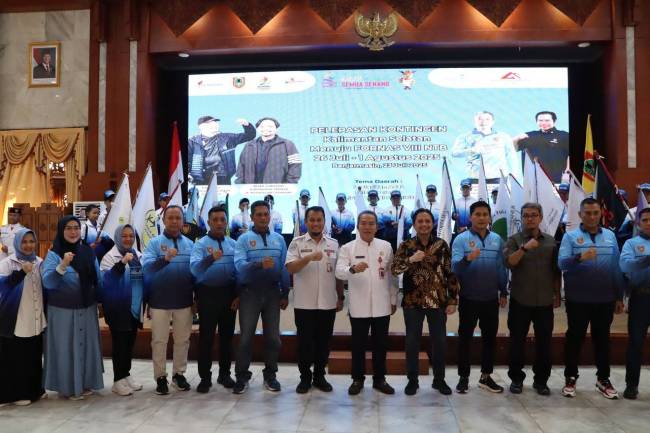 Pelepasan secara resmi dilakukan oleh Wakil Gubernur Kalsel, Hasnuryadi Sulaiman. (SuarIndonesia/Adv)