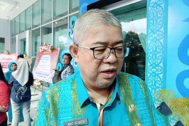 Kepala Dinas Kehutanan Kaltim Joko Istanto. (ANTARA/A Rifandi)