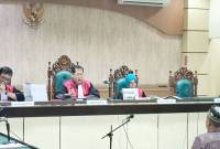 Sidang perkara kredit fiktif dengan terdakwa oknum mantan pegawai BRI Kotabaru M Dika Irawan di Pengadilan Tipikor Banjarmasin. (Dok ANTARA/Firman)