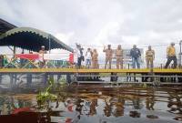 Dinas Pariwisata (Dispar) Provinsi Kalimantan Selatan (Kalsel) menyelesaikan pembangunan lintasan Balap Kerbau Rawa di Kabupaten Hulu Sungai Utara (HSU), sebagai salah satu destinasi wisata yang menjaga kearifan lokal. (ANTARA/HO-Pemprov Kalsel)