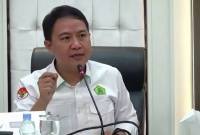 Direktur Jenderal Penyelenggaraan Haji dan Umrah (Dirjen PHU) Kemenag Hilman Latief dalam diskusi kelompok terpumpun bertajuk 