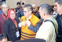 Sekretaris Jenderal PDI Perjuangan Hasto Kristiyanto memasuki ruang sidang Pengadilan Tipikor Jakarta, Kamis (3/7/2025). (ANTARA/Fianda SR)