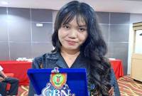 Hildayanti asal Desa Sabuh, Kabupaten Barito Utara terpilih menjadi anggota paduan suara Istana Merdeka yang mewakili Kalimantan Tengah dalam rangka peringatan Hari Ulang Tahun ke-80 RI. (ANTARA/HO-Dokpri)
