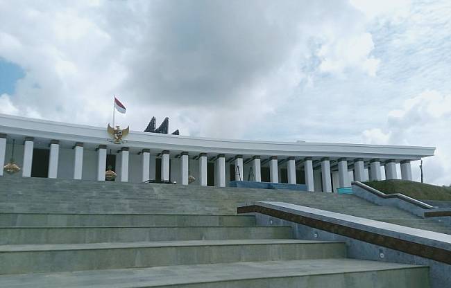 Istana Garuda IKN di Kecamatan Sepaku, Kabupaten Penajam Paser Utara, Provisi Kalimantan Timur. (ANTARA/Nyaman BP)