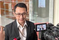 Juru Bicara Komisi Pemberantasan Korupsi Budi Prasetyo saat memberikan keterangan di Gedung Merah Putih KPK, Jakarta, Kamis (10/7/2025). (ANTARA/Rio Feisal)
