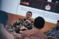 Menteri Pertanian (Mentan) Andi Amran Sulaiman saat berbicara dala Rapat Koordinasi Pengendalian (Rakordal) Pembangunan Daerah Triwulan II Pemda DIY di Gedhong Pracimasono, Kepatihan, Yogyakarta, Selasa (29/7/2025). (ANTARA/HO-Pemda DIY)