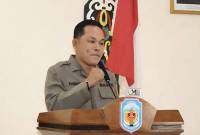 Wakil Bupati Murung Raya Rahmanto Muhidin pada sosialisasi penanganan konflik sosial di aula kantor Kecamatan Laung Tuhup, Sabtu (5/7/2025). (ANTARA/Dokumentasi Pribadi)