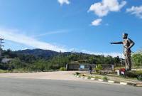 PLBN Jagoi Babang, Bengkayang Kalimantan Barat, Senin (28/7/2025). (ANTARA/Narwati)