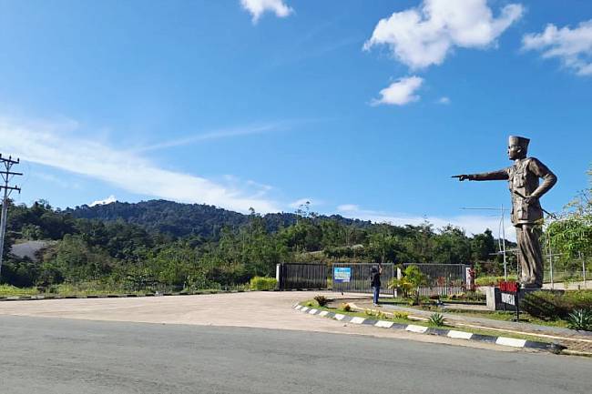 PLBN Jagoi Babang, Bengkayang Kalimantan Barat, Senin (28/7/2025). (ANTARA/Narwati)