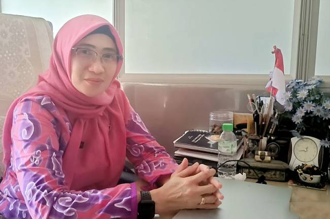 Kepala Bidang Energi Baru Terbarukan (EBT) dan Konservasi Energi, Dinas Energi dan Sumber Daya Mineral (ESDM) Kaltim Elly Luchritia Nova. (ANTARA/A Rifandi)