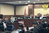 
Menteri Perdagangan periode 2015–2016 Thomas Trikasih Lembong (Tom Lembong) dalam sidang pembacaan putusan majelis hakim di Pengadilan Tipikor Jakarta, Jumat (18/7/2025). (ANTARA/Agatha Olivia Victoria)
