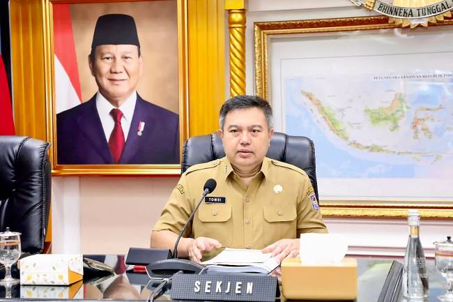 
Sekretaris Jenderal Kementerian Dalam Negeri, Tomsi Tohir. (ANTARA/HO-Kemendagri)