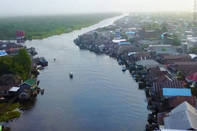 Salah satu kawasan permukiman di Kabupaten Sukamara. (Dok ANTARA/HO-Portal Sukamarakab)