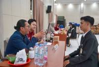 Teks foto : Salah satu peserta mengikuti tes wawancara. foto MC Balangan