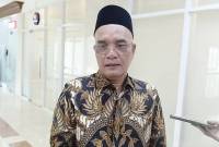 Ketua Komisi VIII DPR RI, Marwan Dasopang saat memberi keterangan di kompleks parlemen, Jakarta, Jumat (22/8/2025). (ANTARA/Bagus A Rizaldi)