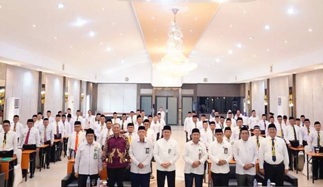 Puluhan penghulu di Provinsi Kalimantan Selatan saat mengikuti uji kompetensi penghulu dengan tema 