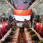 Dua pesawat Hercules C-130J TNI AU dari Skadron Udara 31 dengan 66 personel gabungan menerjunkan 17,8 ton bantuan pangan di momen HUT Ke-80 RI pada Minggu, 17 Agustus 2025 di langit Gaza. (ANTARA/HO-Puspen TNI)