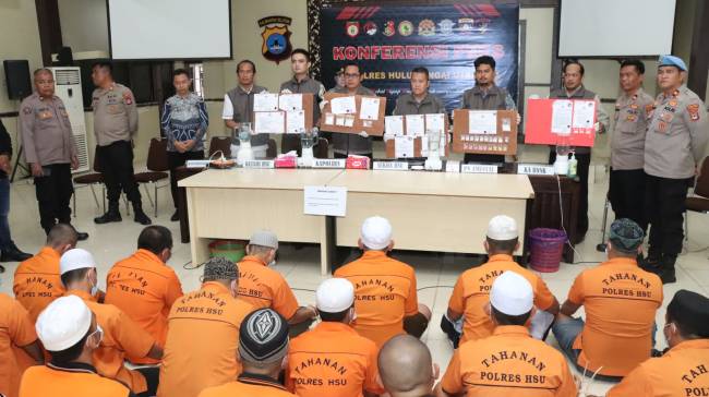 Semua barang bukti itu dimusnahkan,  Jumat (15/8/2025). (SuarIndonesia/ZS)