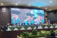 Pengukuhan Empat Profesor (Guru Besar) dari Fakultas Pertanian,  di Auditorium Universitas Lambung Mangkurat (ULM) Banjarbaru, Selasa (19/8/2025). (SuarIndonesia/ist)
