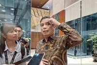 Direktur Utama (Dirut) PT Bank Tabungan Negara Tbk (BTN) Nixon LP Napitupulu saat diwawancarai seusai menghadiri Rapat Dengar Pendapat (RDP) dengan Komisi VI DPR, di Gedung DPR RI, Jakarta, Kamis (21/08/2025). (ANTARA/M Heriyanto)