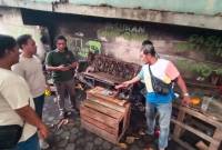 Lpkasi kejadian di kawasan Pangeran Antasari Gang  Sampurna tepatnya di sekitaran samping Jembatan Terminal Pasar Sentra Antasari Banjarmasin Tengah, Minggu (24/8/2025). (SuarIndonesia/DO)