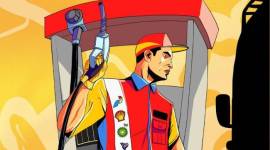 foto ilustrasi petugas SPBU