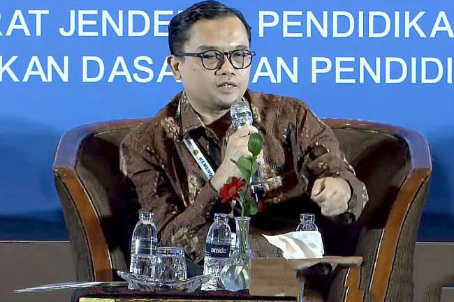 
Direktur Jenderal Pendidikan PAUD Dikdasmen Kemendikdasmen, Gogot Suharwoto. (Dok ANTARA/Hana Kinarina)
